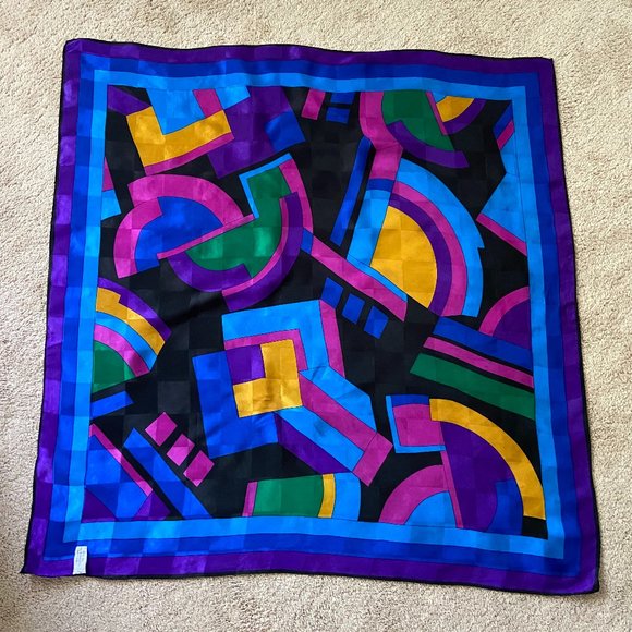 Echo Accessories - Vintage Echo Geometric Square Scarf 35" x 35"